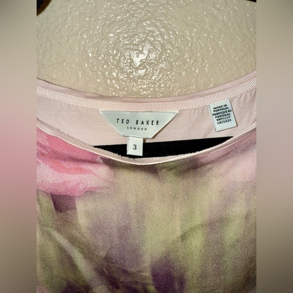 Ted Baker Pink and Green Relaxed Blouse - Picture 2 of 3
